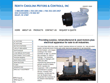 Tablet Screenshot of ncmotorsandcontrols.com